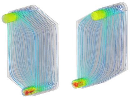 Thermal CFD analysis for plate heat exchanger