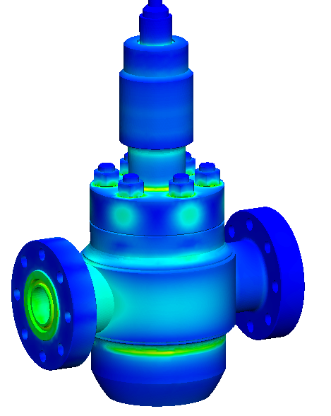 FEA stress analysis for a subsea gate valve | FEA services and ...