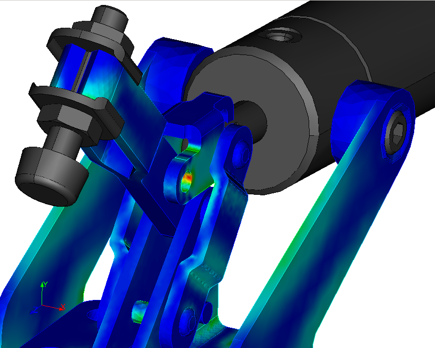 FEA analysis clamp