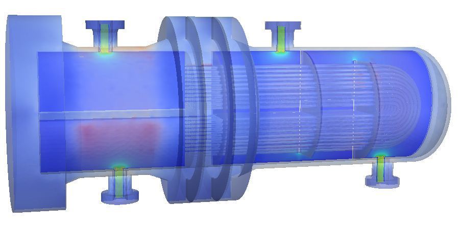 Heat exchanger FEA fatigue analysis