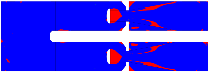 Particle settlement CFD analysis