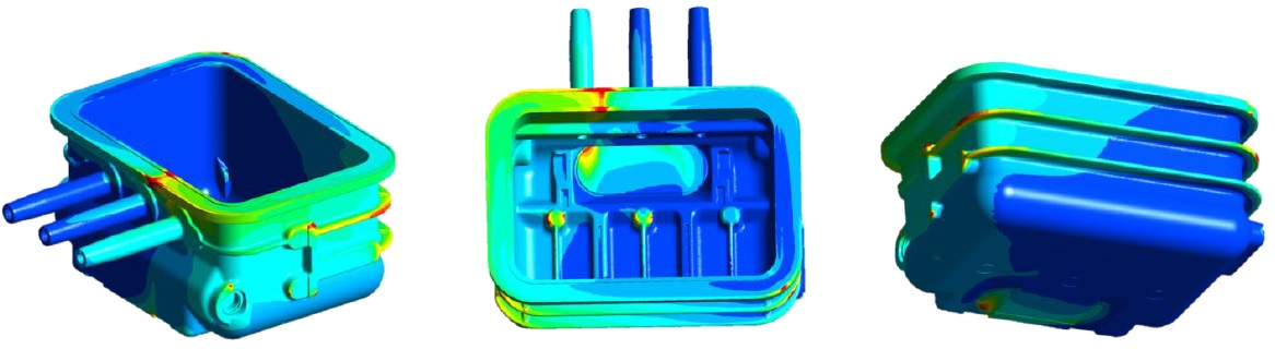 Thermal analysis plastic moulding