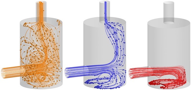 Particle settlement CFD analysis